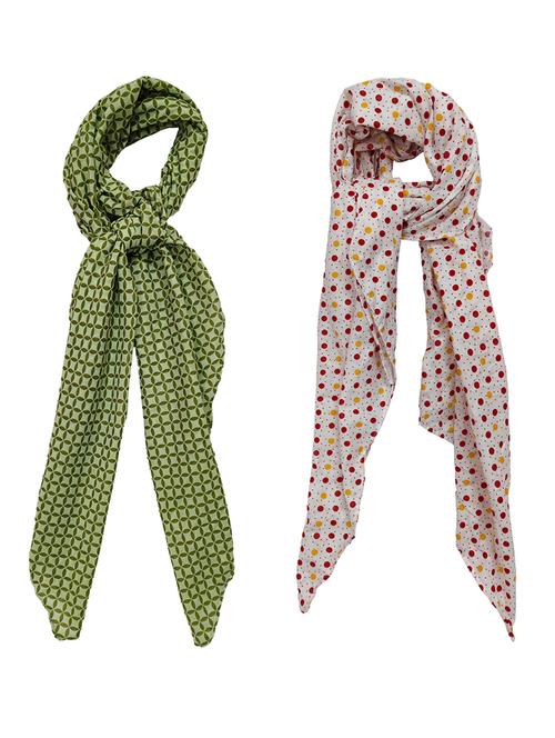 women pack of 2 printed scarves - 21374522 - Standard Image - 0