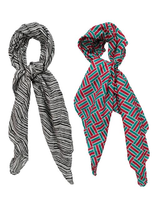 women pack of 2 printed scarves  - 21374525 -  Standard Image - 0