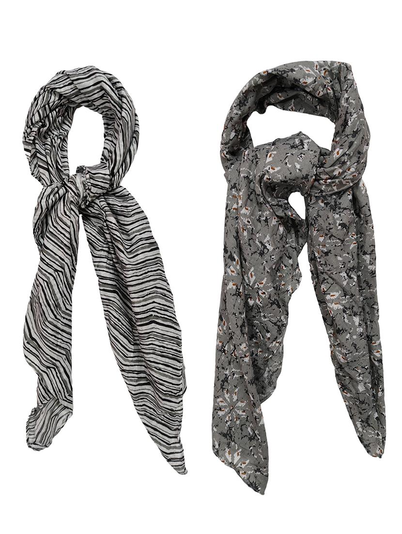 women pack of 2 printed scarves - 21374526 - Zoom Image - 0