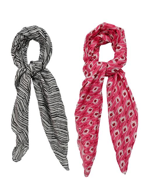 women pack of 2 printed scarves - 21374527 - Standard Image - 0