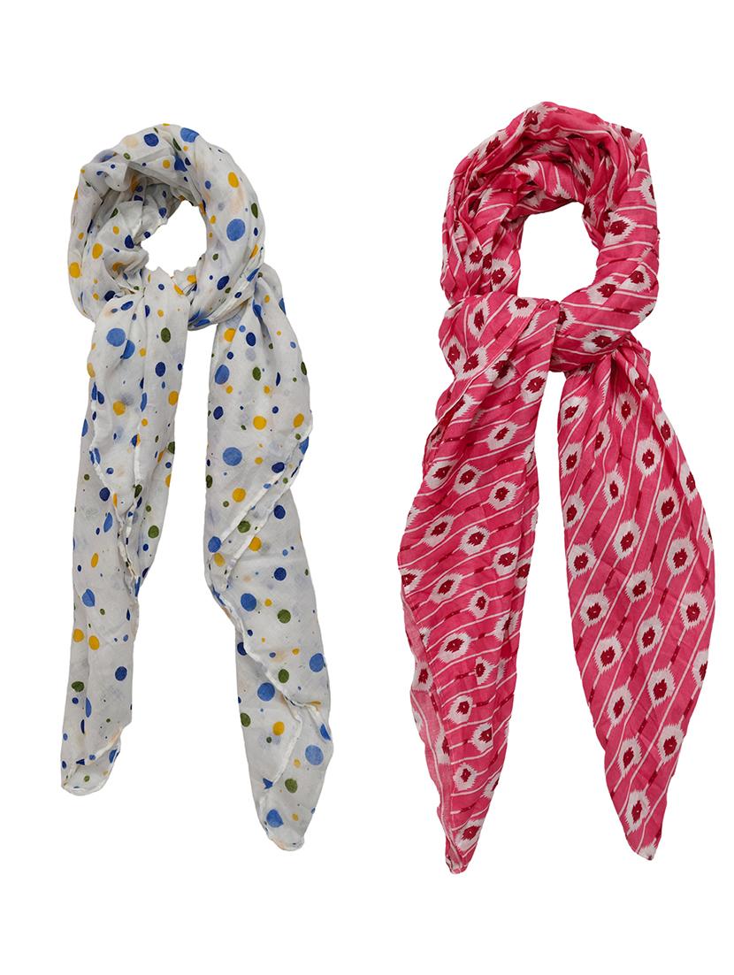 women pack of 2 printed scarves  - 21374537 -  Zoom Image - 0