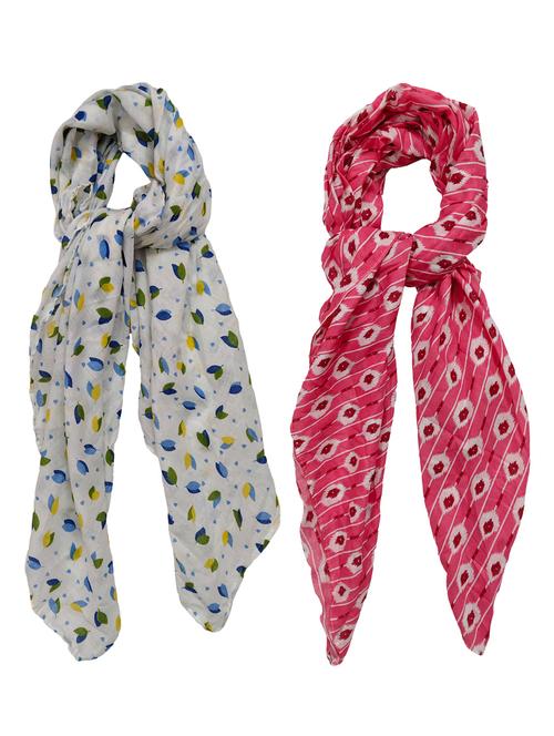 pack of 2 printed scarves - 21374544 - Standard Image - 0