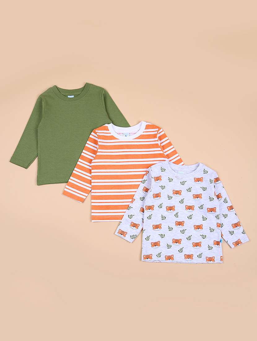 boys pack of 3 printed t-shirt