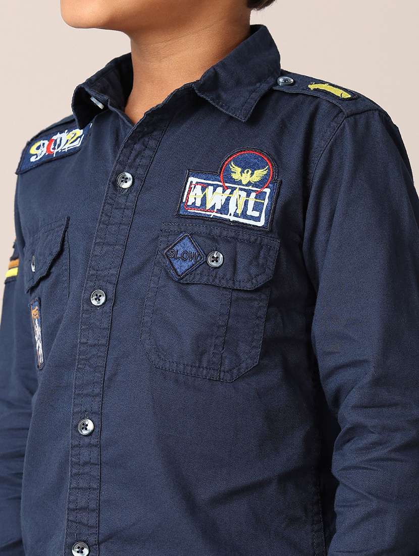 boys printed collared shirt - 21374727 -  Standard Image - 5