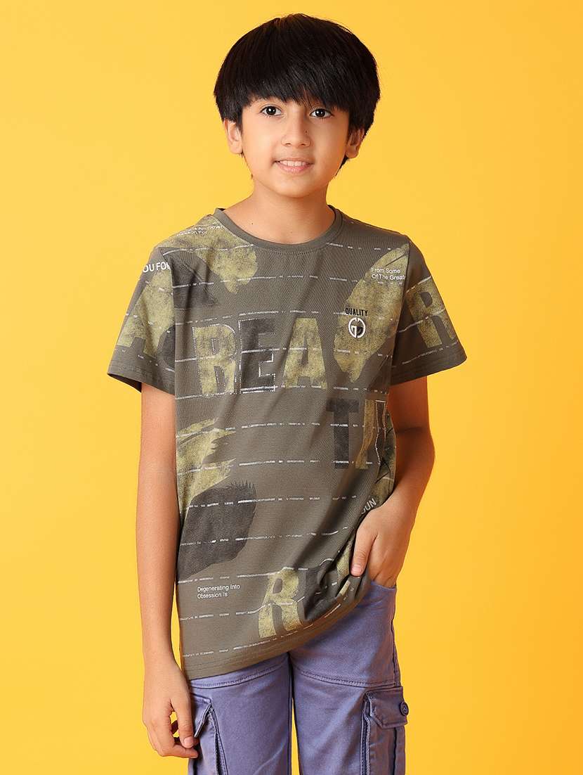 boys round neck graphic t-shirt - 21374731 - Zoom Image - 0