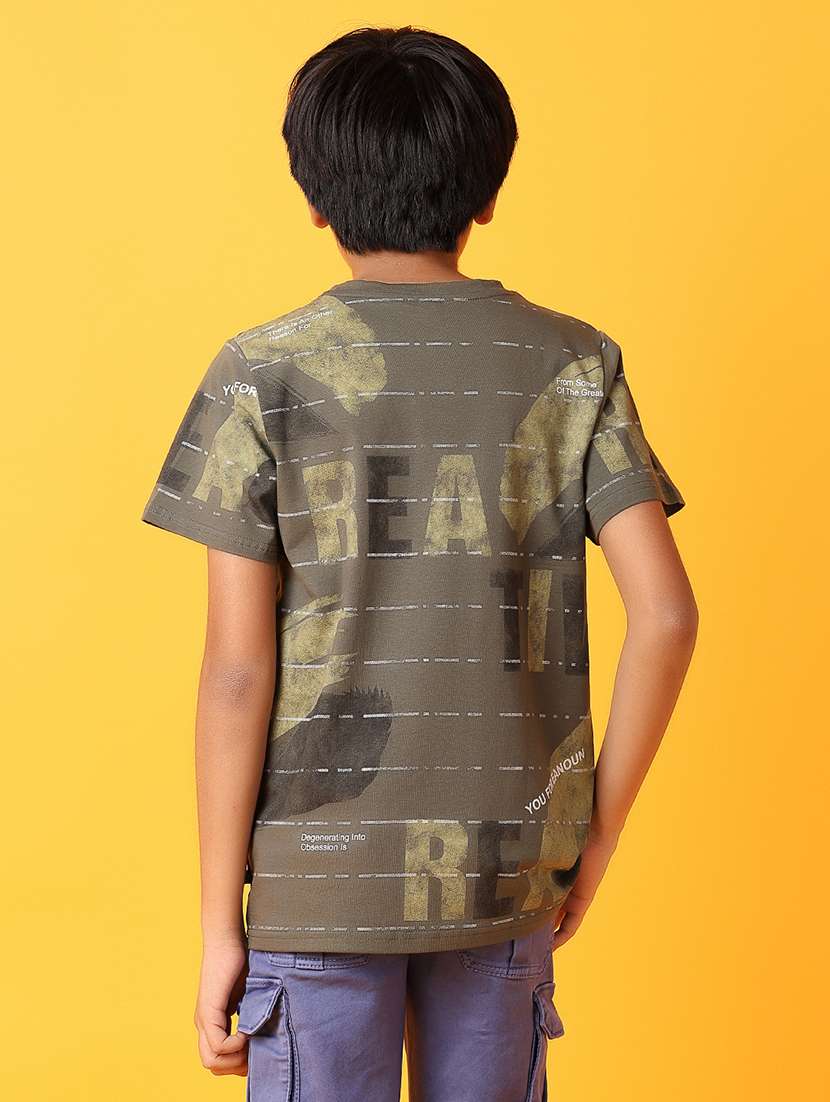 boys round neck graphic t-shirt - 21374731 - Standard Image - 3