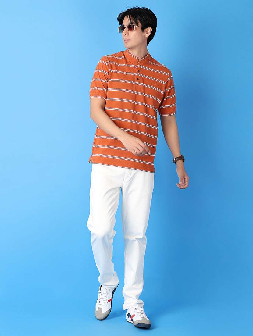 men stripes short sleeves t-shirt - 21374734 -  Standard Image - 3