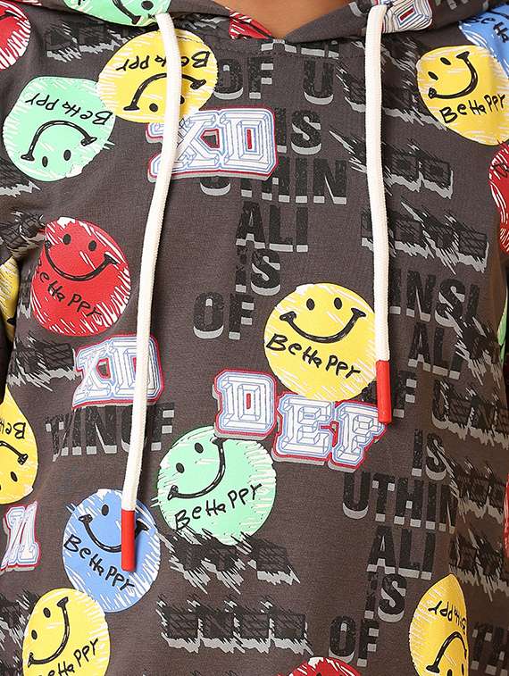 boys all ovder print hooded t-shirt - 21374737 - Standard Image - 5