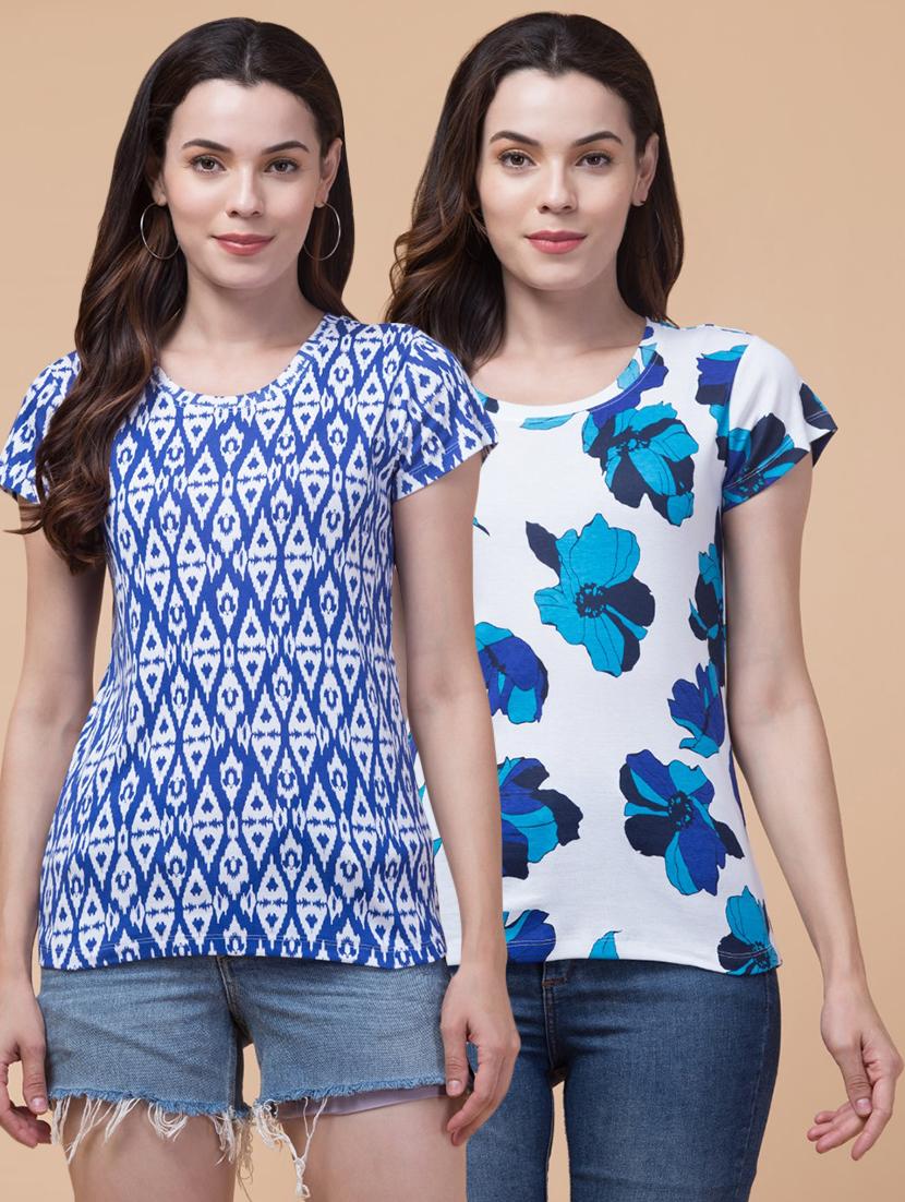 pack of 2 printed round neck t-shirt - 21374854 -  Zoom Image - 0