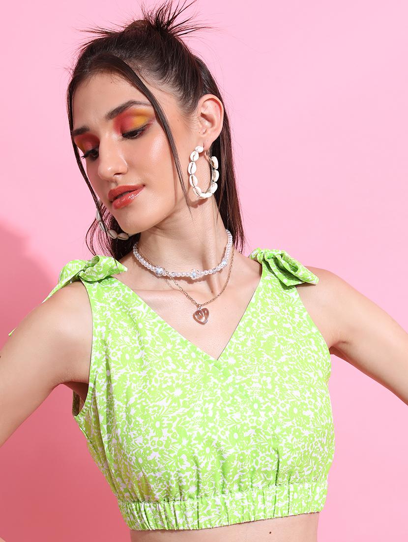 women printed top and palazzo co-ord set - 21374912 - Standard Image - 3