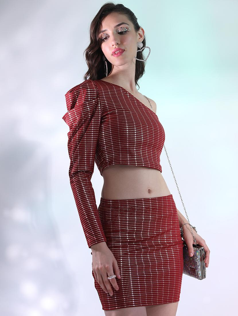 women printed top and skirt co-ord set - 21374915 -  Zoom Image - 0