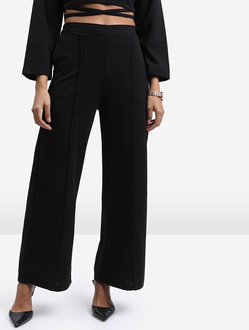 women solid top and trouser co-ord set - 21374939 - Standard Image - 5