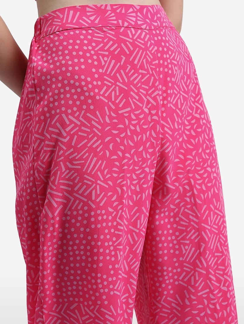 women printed top and trouser co-ord set - 21374947 - Standard Image - 5