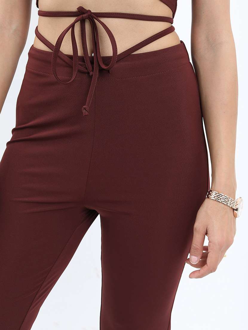 women solid top and palazzo co-ord set - 21374955 -  Standard Image - 5