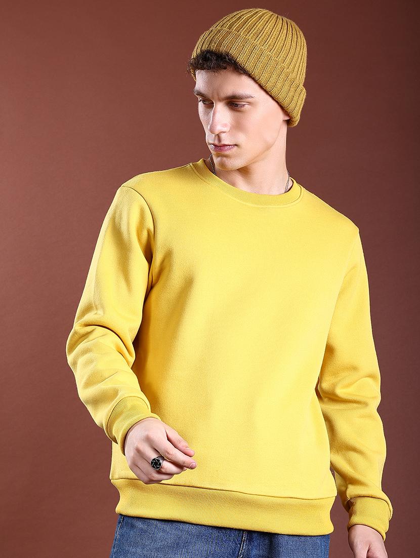 men solid round neck sweatshirt - 21374985 -  Zoom Image - 0