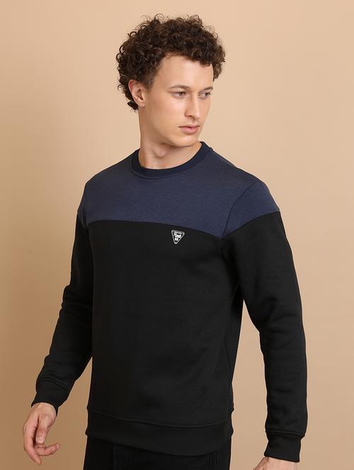 men color block long sleeve sweatshirt - 21375040 - Standard Image - 0