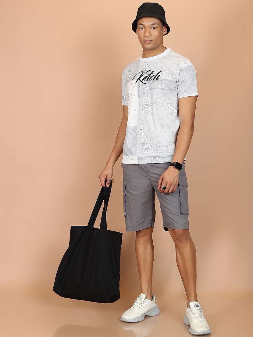 men printed round neck t-shirt - 21375057 -  Standard Image - 3