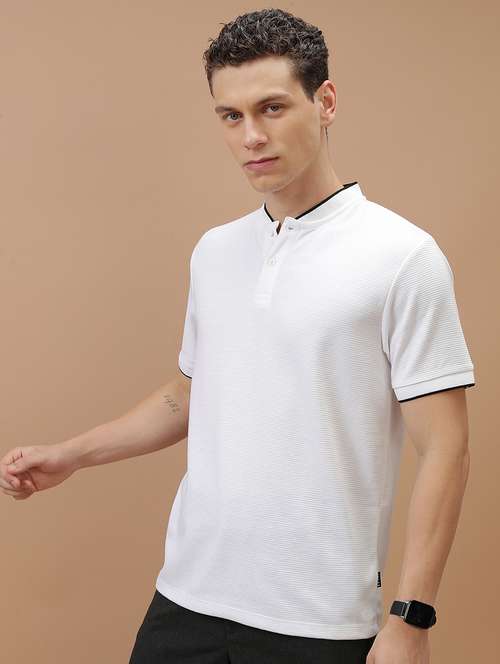 men plain short sleeve polo t-shirt - 21375079 - Standard Image - 0