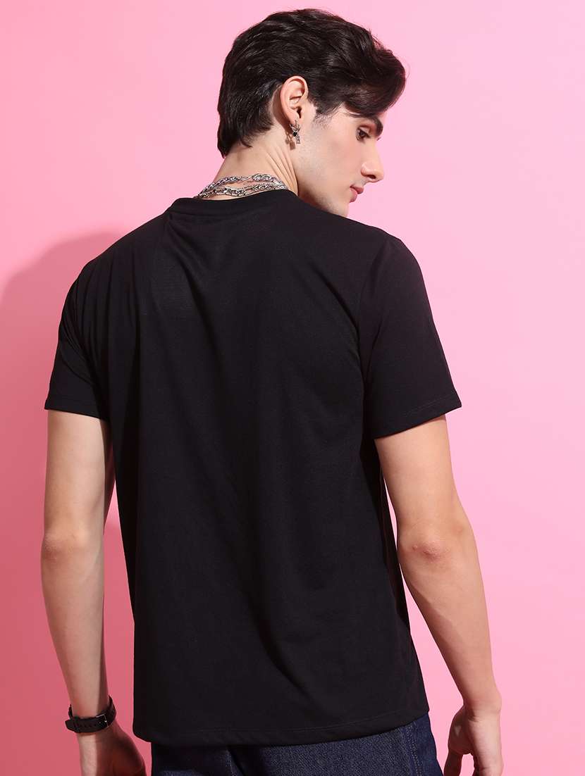 men printed round neck t-shirt - 21375149 -  Standard Image - 3