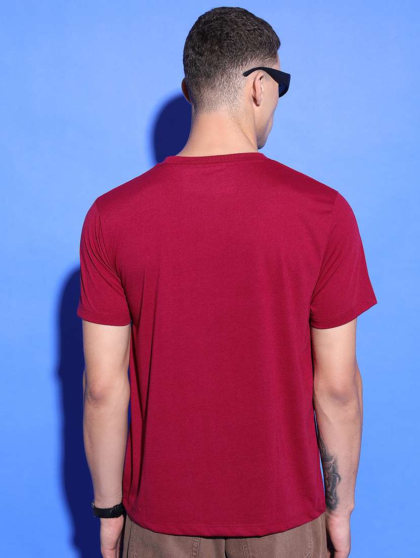 men front print round neck t-shirt - 21375158 -  Standard Image - 3