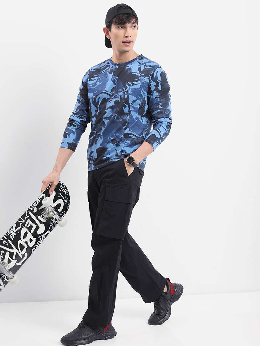 men printed round neck t-shirt - 21375194 -  Standard Image - 3