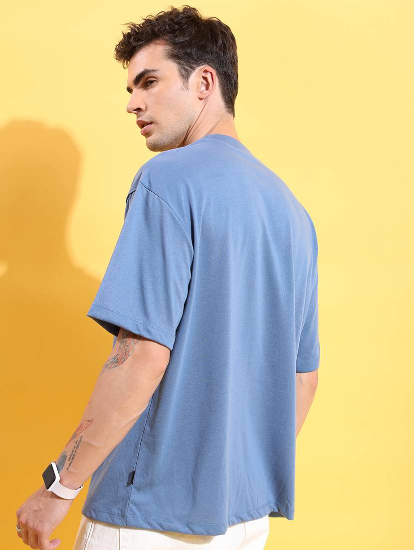 men printed round neck oversized t-shirt - 21375205 -  Standard Image - 3