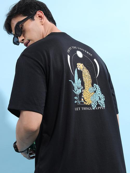men back print oversized t-shirt - 21375224 - Standard Image - 0