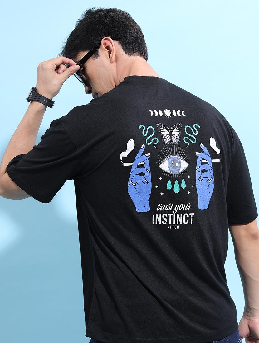 men back print cotton t-shirt - 21375226 -  Zoom Image - 0