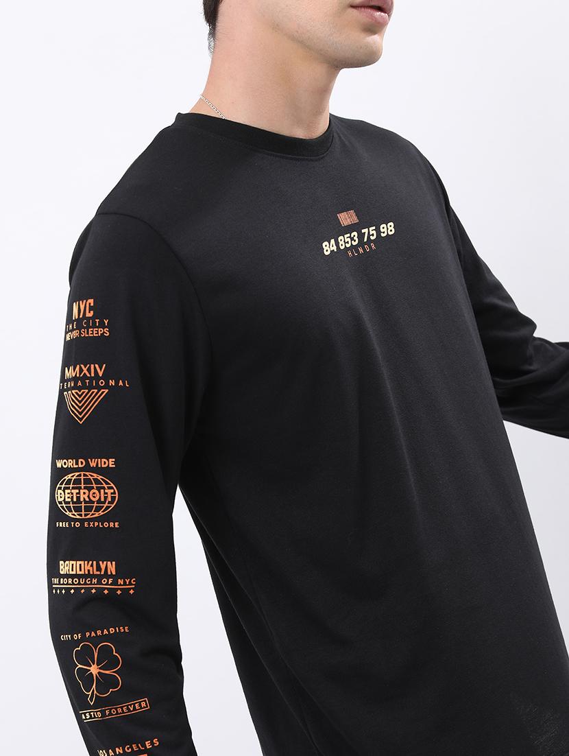 men placement print cotton t-shirt - 21375234 - Standard Image - 3