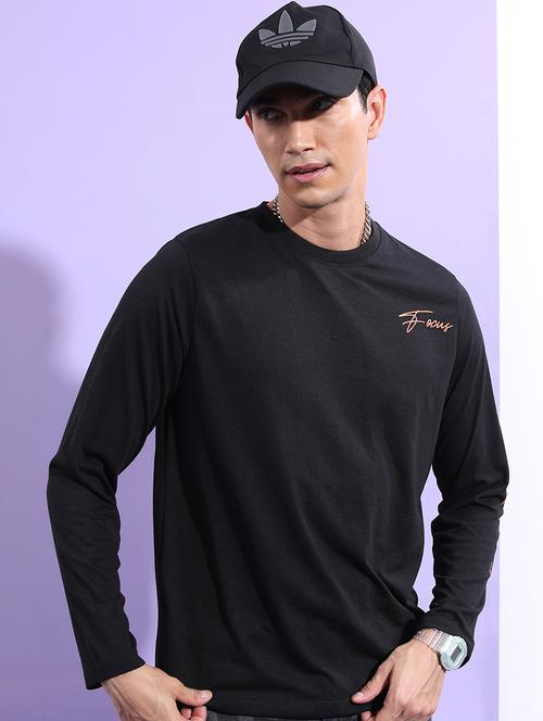 men placement print cotton t-shirt - 21375235 - Standard Image - 0