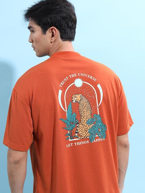 men back print oversized t-shirt - 21375250 -  Standard Image - 0