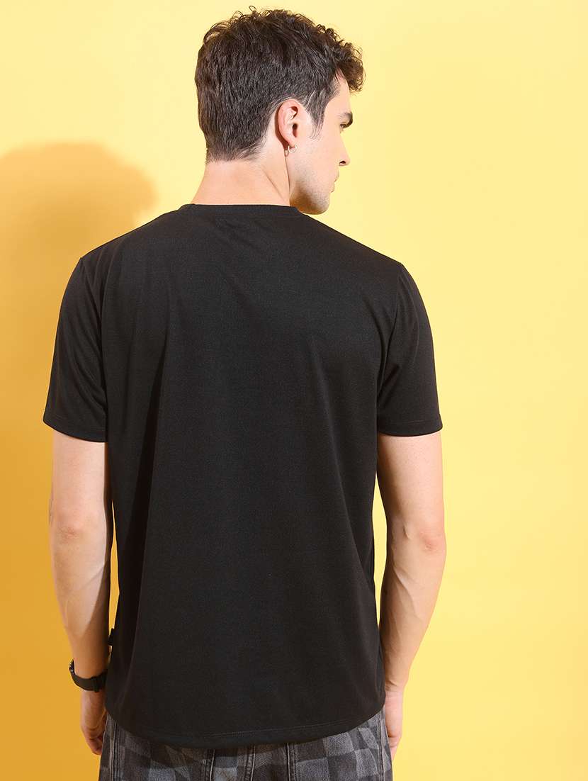 men front print round neck t-shirt - 21375258 -  Standard Image - 3