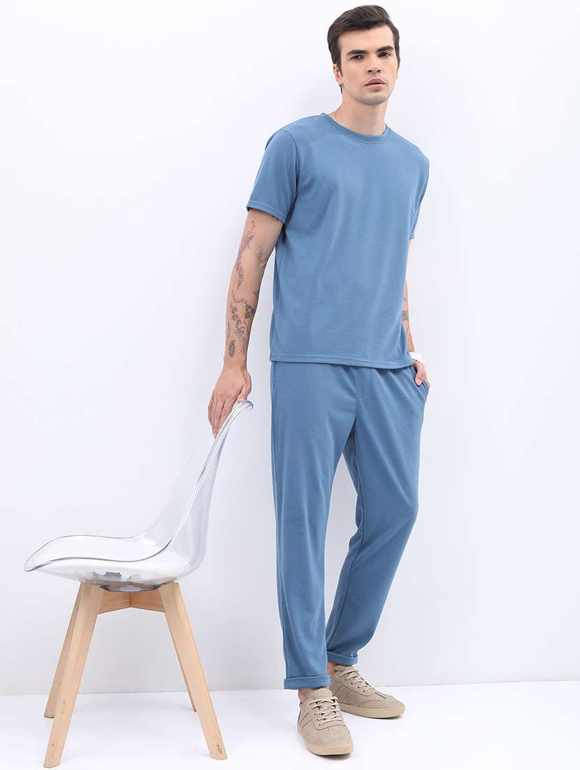 men solid round neck short sleeve t-shirt - 21375270 -  Standard Image - 3