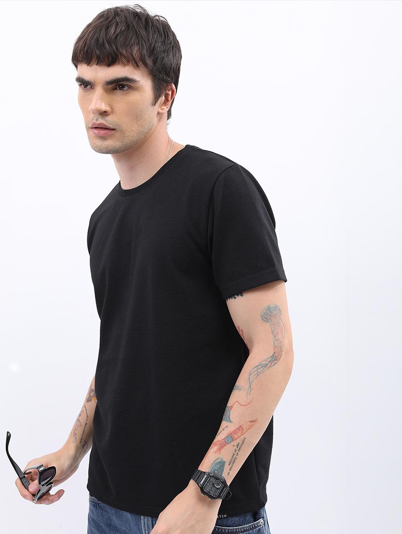 men solid round neck t-shirt - 21375275 - Zoom Image - 0
