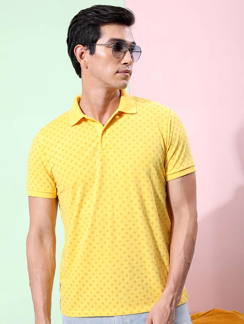 men printed polo t-shirt - 21375290 -  Zoom Image - 0
