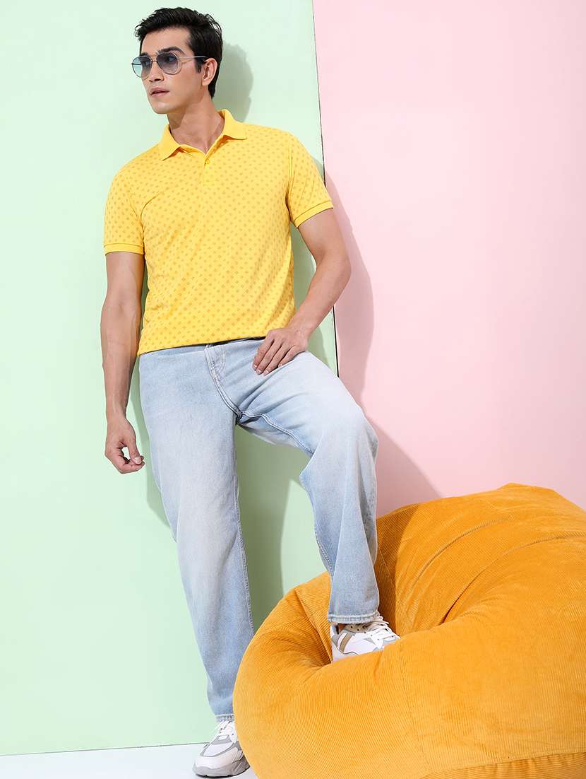 men printed polo t-shirt - 21375290 -  Standard Image - 3