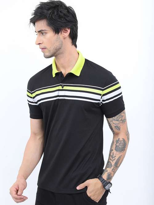 men striped polo t-shirt - 21375292 - Standard Image - 0