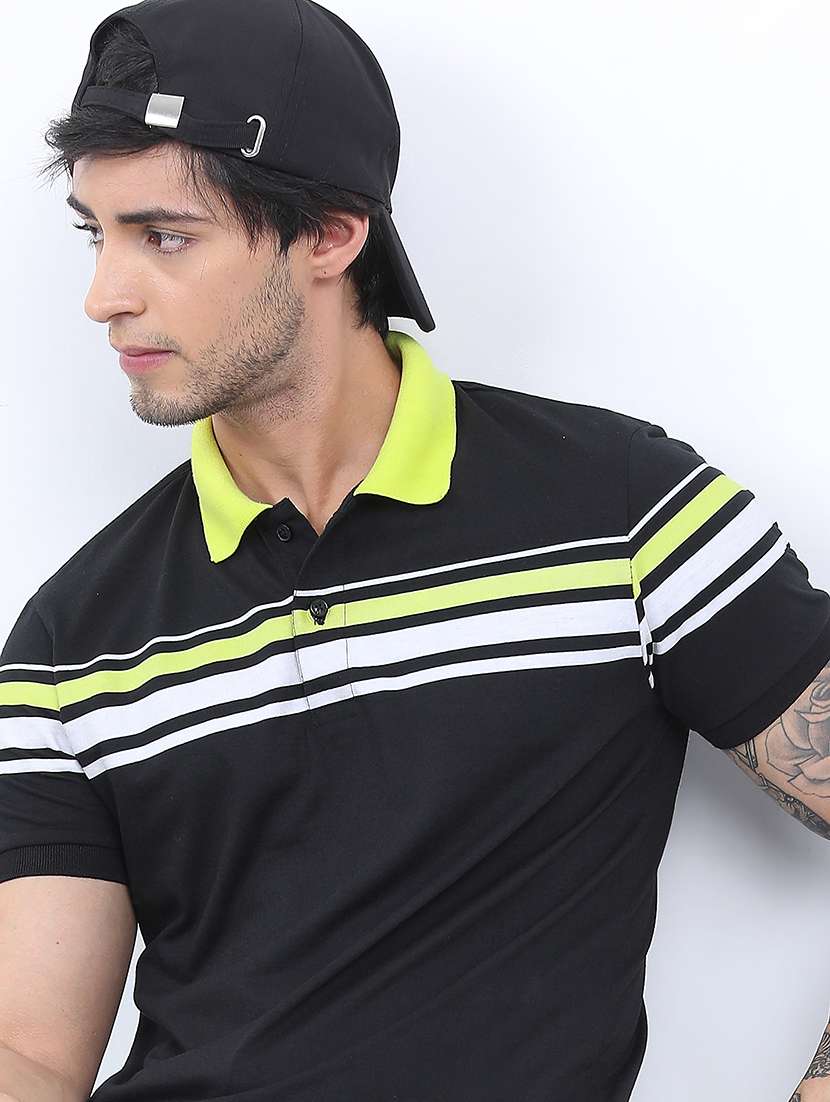 men striped polo t-shirt - 21375292 - Standard Image - 3