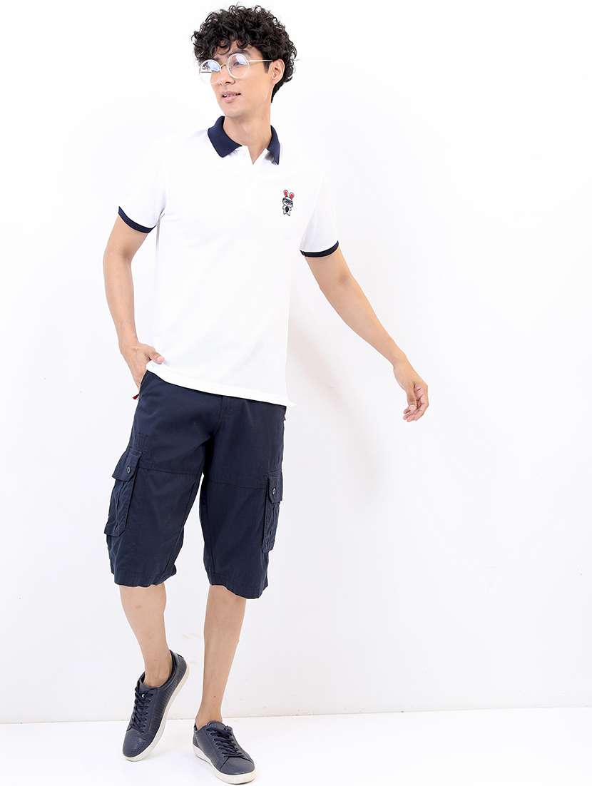 men solid short sleeve polo t-shirt - 21375342 -  Standard Image - 3