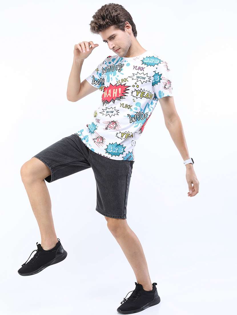 men short sleeve all over print t-shirt - 21375348 -  Standard Image - 3