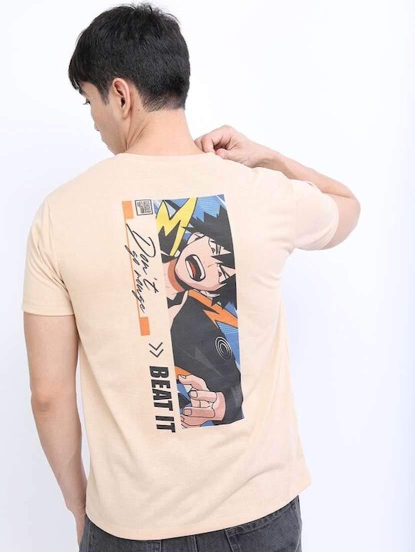 men back print cotton t-shirt - 21375355 - Standard Image - 3