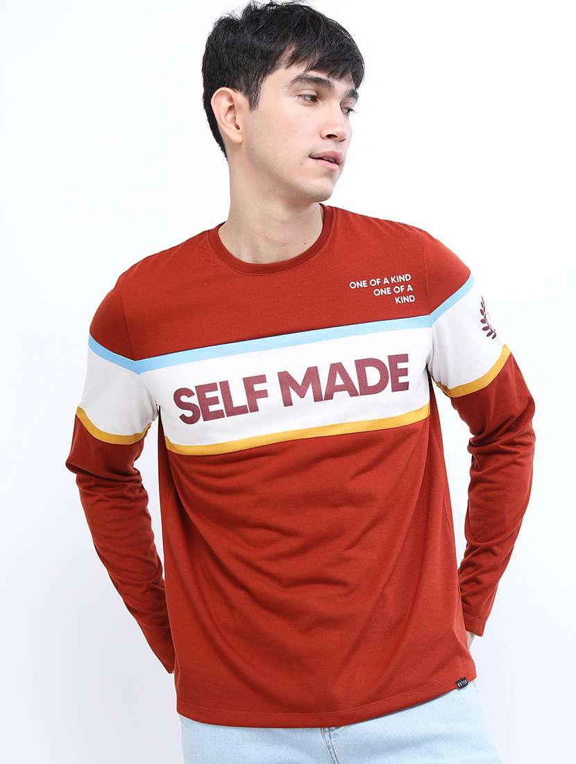 men round neck long sleeve t-shirt - 21375376 -  Zoom Image - 0