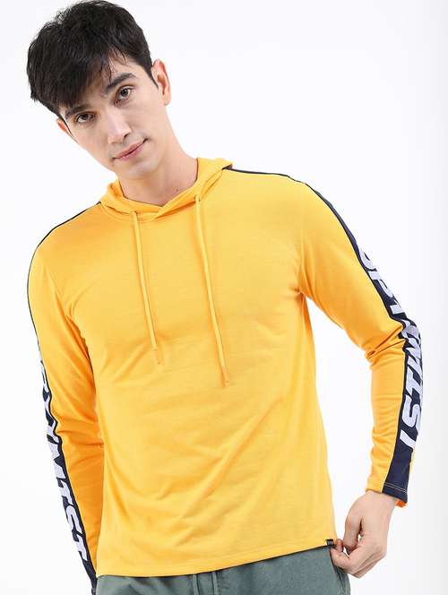 men hooded neck long sleeve t-shirt - 21375386 -  Standard Image - 0