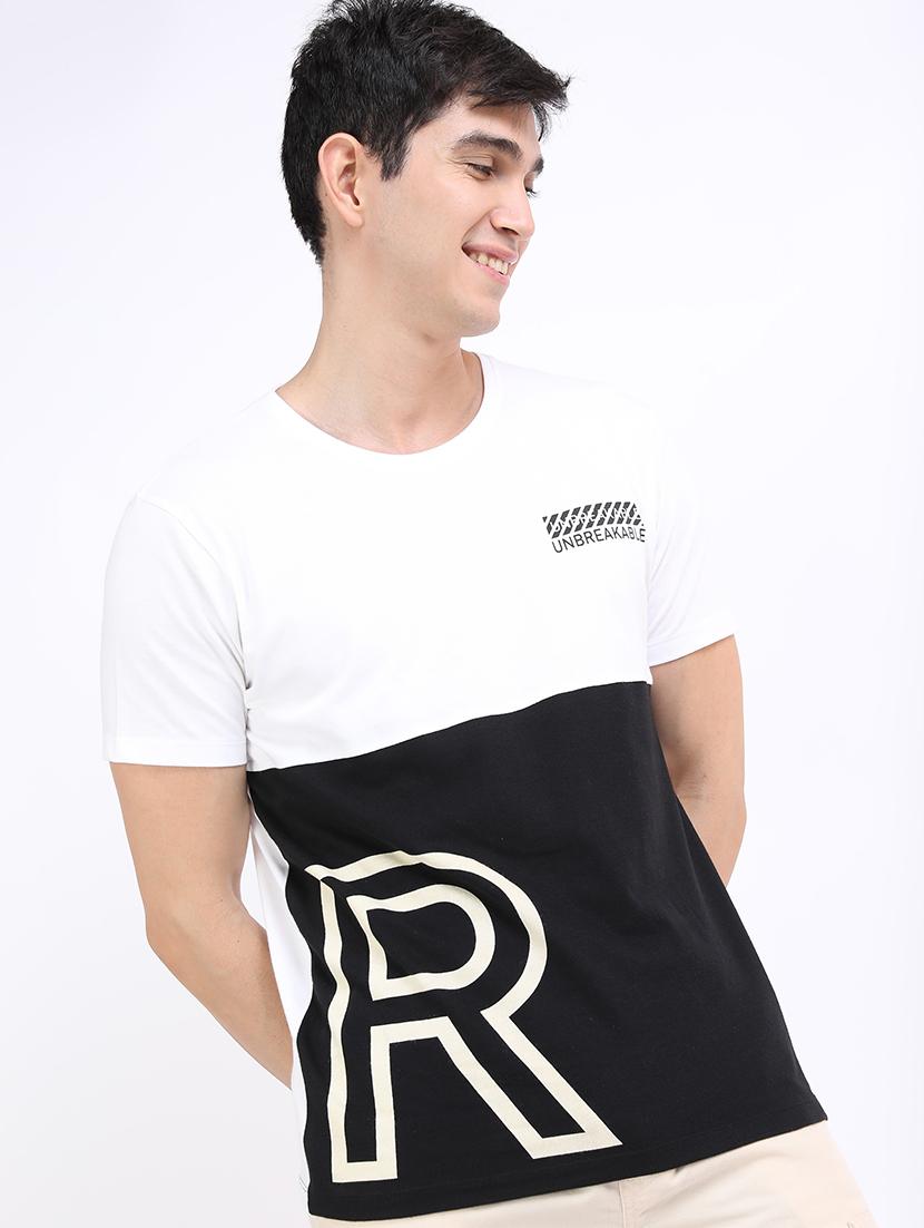 men color block short sleeve t-shirt
