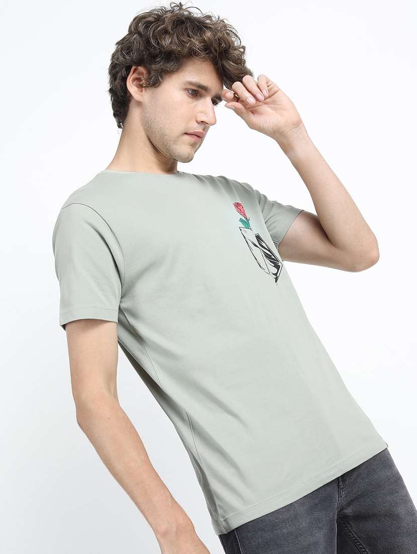 men back print cotton t-shirt - 21375422 -  Standard Image - 3