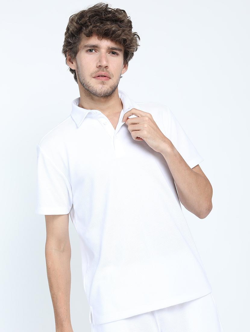 men plain polo neck t-shirt - 21375459 -  Zoom Image - 0