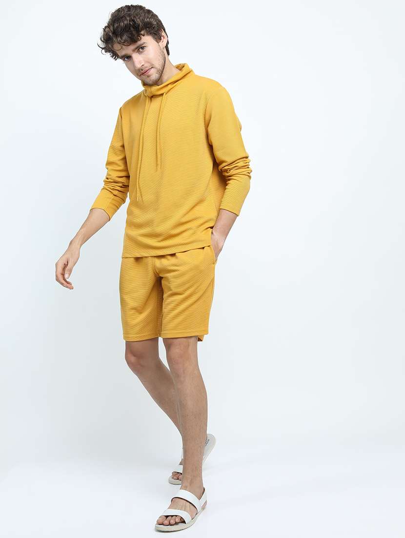 men plain cowl neck t-shirt - 21375487 -  Standard Image - 3