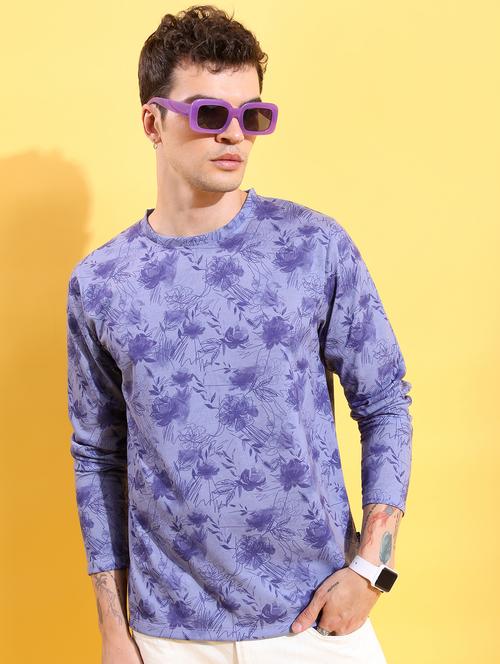 men all over print long sleeve t-shirt - 21375536 - Standard Image - 0