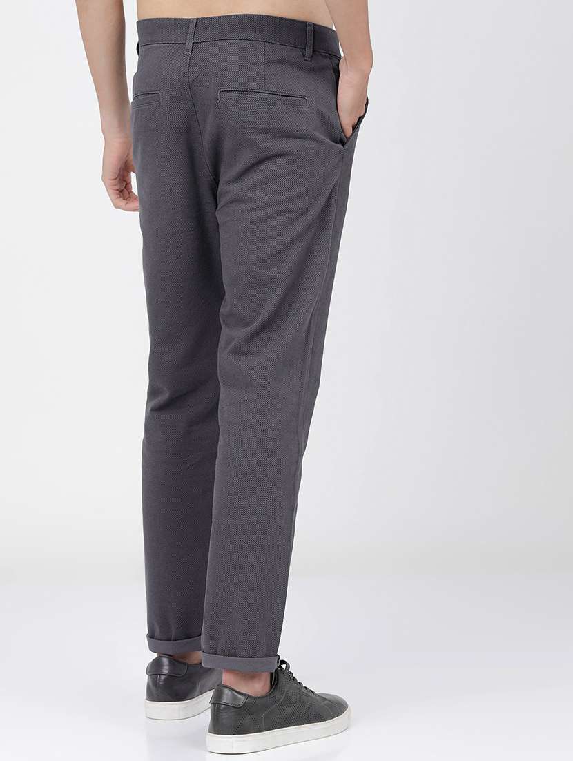 men mid rise solid chinos - 21375551 -  Standard Image - 3