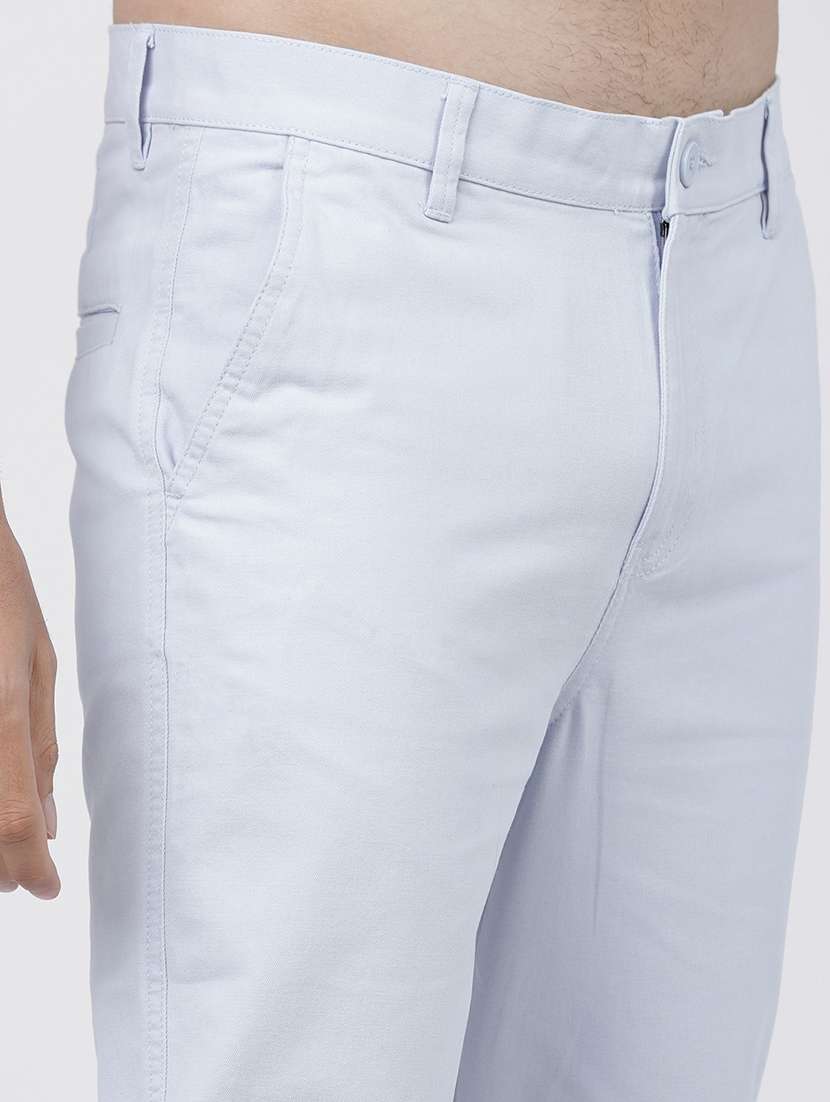 men mid rise solid chinos - 21375569 -  Standard Image - 5